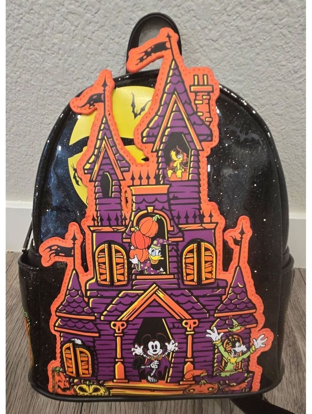 Loungefly Mickey Mouse Halloween Haunted House Backpack